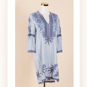 Jonny Was Workshop Small Women’s tunic dress blue floral